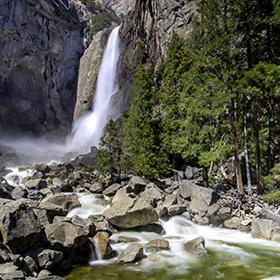 Yosemite National Park Landscape photography Lower Yosemite Falls